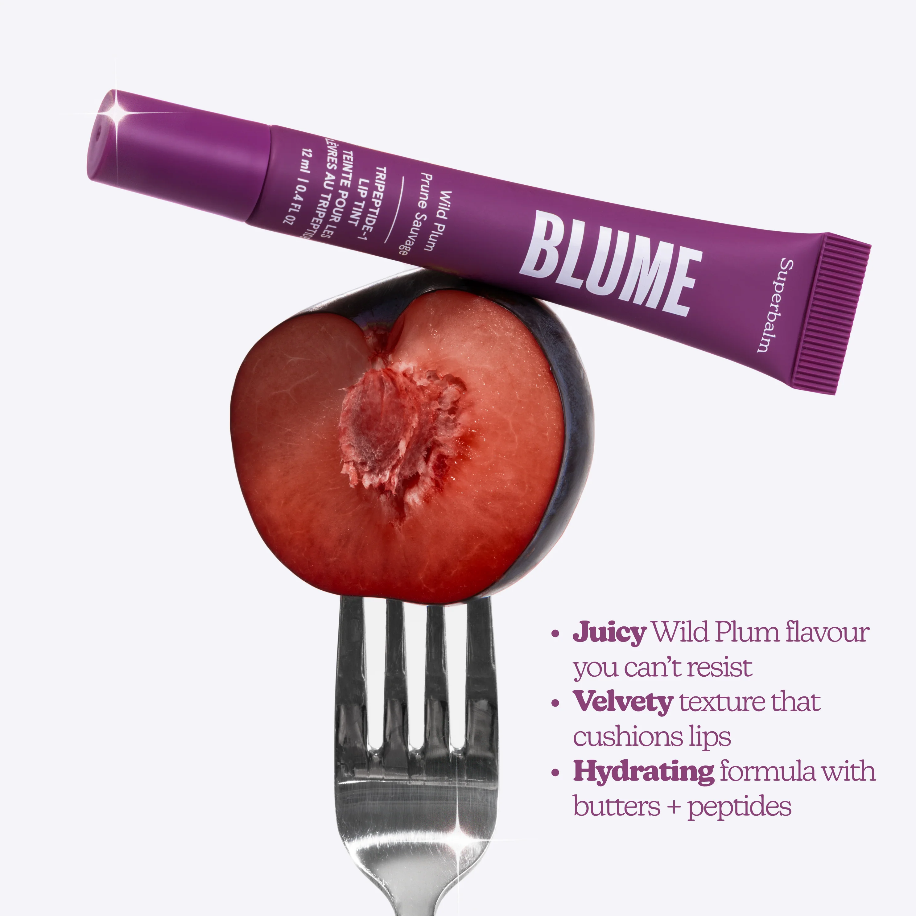 Superbalm Tripeptide-1 Lip Tint in Wild Plum - Image 5